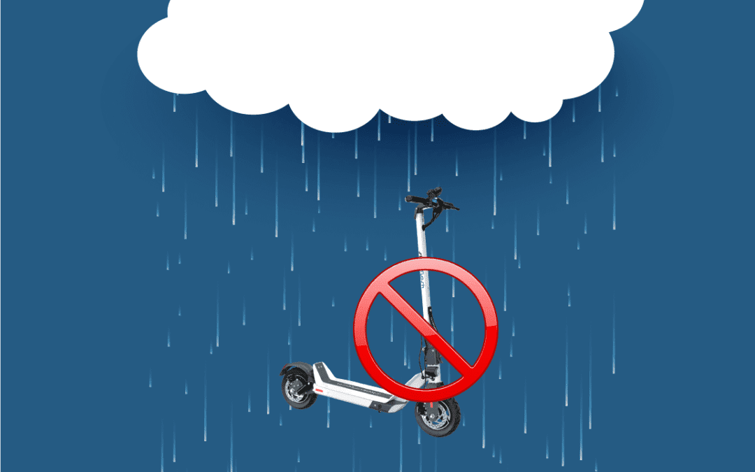 ¿Puedo circular con patinete eléctrico bajo la lluvia?