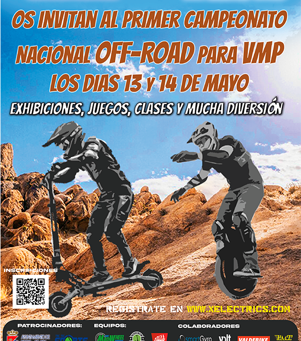 ¡Participa en el Campeonato Nacional de Patinetes Eléctricos y Monociclos Off Road!